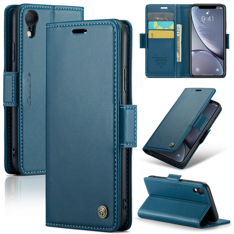 CaseMe 023 ซองใส่โทรศัพท์หนังกันขโมยหัวเข็มขัดลายลิ้นจี่ลายผีเสื้อ, For iPhone 11 Pro, For iPhone 11 Pro Max, For iPhone XS Max, For iPhone XS, For iPhone XR, For iPhone SE 2022/SE 2020/6/7/8, For iPhone 6 Plus/7 Plus/8 Plus