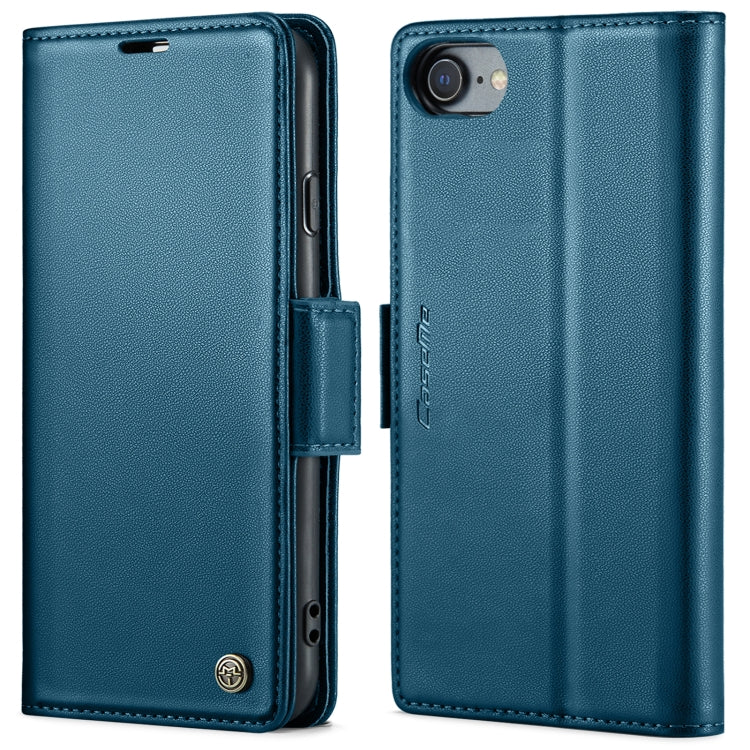 CaseMe 023 ซองใส่โทรศัพท์หนังกันขโมยหัวเข็มขัดลายลิ้นจี่ลายผีเสื้อ, For iPhone 11 Pro, For iPhone 11 Pro Max, For iPhone XS Max, For iPhone XS, For iPhone XR, For iPhone SE 2022/SE 2020/6/7/8, For iPhone 6 Plus/7 Plus/8 Plus