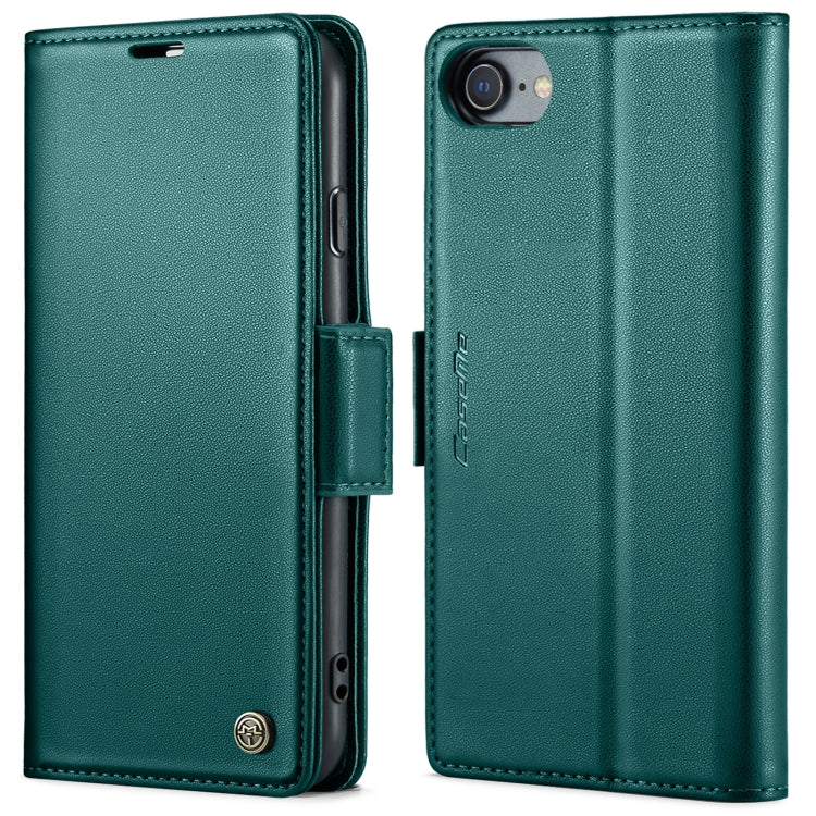 CaseMe 023 ซองใส่โทรศัพท์หนังกันขโมยหัวเข็มขัดลายลิ้นจี่ลายผีเสื้อ, For iPhone 11 Pro, For iPhone 11 Pro Max, For iPhone XS Max, For iPhone XS, For iPhone XR, For iPhone SE 2022/SE 2020/6/7/8, For iPhone 6 Plus/7 Plus/8 Plus
