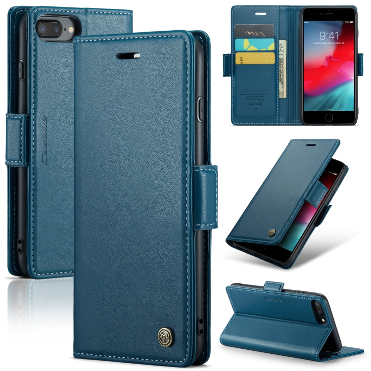 CaseMe 023 ซองใส่โทรศัพท์หนังกันขโมยหัวเข็มขัดลายลิ้นจี่ลายผีเสื้อ, For iPhone 11 Pro, For iPhone 11 Pro Max, For iPhone XS Max, For iPhone XS, For iPhone XR, For iPhone SE 2022/SE 2020/6/7/8, For iPhone 6 Plus/7 Plus/8 Plus