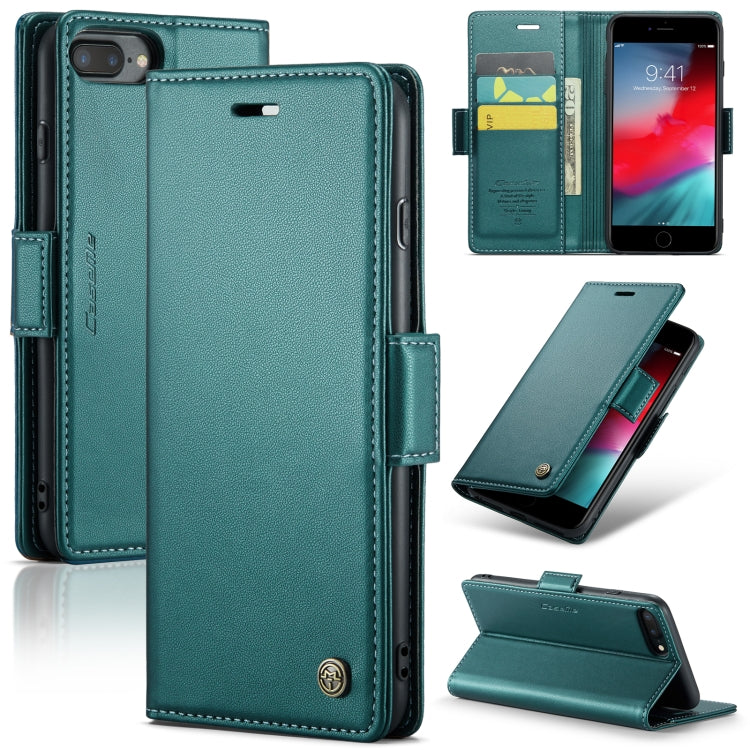 CaseMe 023 ซองใส่โทรศัพท์หนังกันขโมยหัวเข็มขัดลายลิ้นจี่ลายผีเสื้อ, For iPhone 11 Pro, For iPhone 11 Pro Max, For iPhone XS Max, For iPhone XS, For iPhone XR, For iPhone SE 2022/SE 2020/6/7/8, For iPhone 6 Plus/7 Plus/8 Plus
