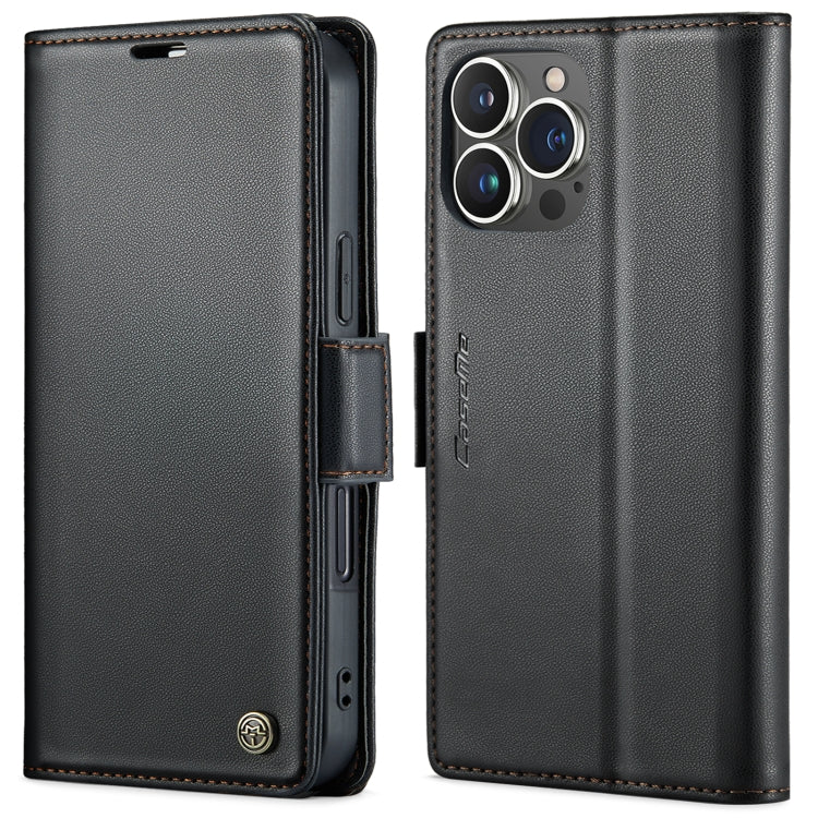 CaseMe 023 ซองใส่โทรศัพท์หนังกันขโมยหัวเข็มขัดลายลิ้นจี่ลายผีเสื้อ, For iPhone 14, For iPhone 15 Pro Max, For iPhone 14 Plus, For iPhone 15 Pro, For iPhone 14 Pro, For iPhone 15 Plus, For iPhone 14 Pro Max, For iPhone 15