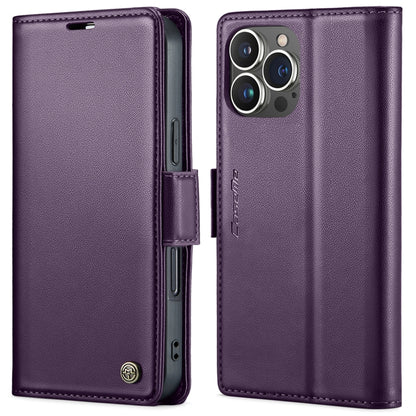 CaseMe 023 ซองใส่โทรศัพท์หนังกันขโมยหัวเข็มขัดลายลิ้นจี่ลายผีเสื้อ, For iPhone 14, For iPhone 15 Pro Max, For iPhone 14 Plus, For iPhone 15 Pro, For iPhone 14 Pro, For iPhone 15 Plus, For iPhone 14 Pro Max, For iPhone 15