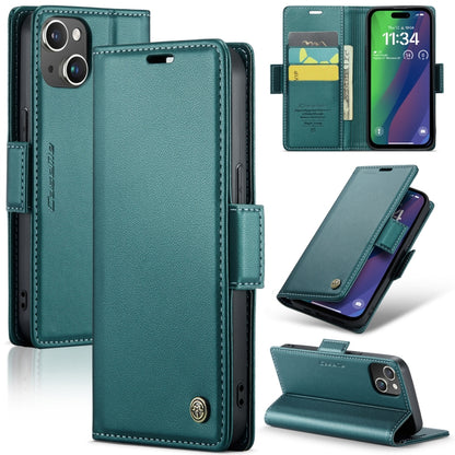 CaseMe 023 ซองใส่โทรศัพท์หนังกันขโมยหัวเข็มขัดลายลิ้นจี่ลายผีเสื้อ, For iPhone 14, For iPhone 15 Pro Max, For iPhone 14 Plus, For iPhone 15 Pro, For iPhone 14 Pro, For iPhone 15 Plus, For iPhone 14 Pro Max, For iPhone 15