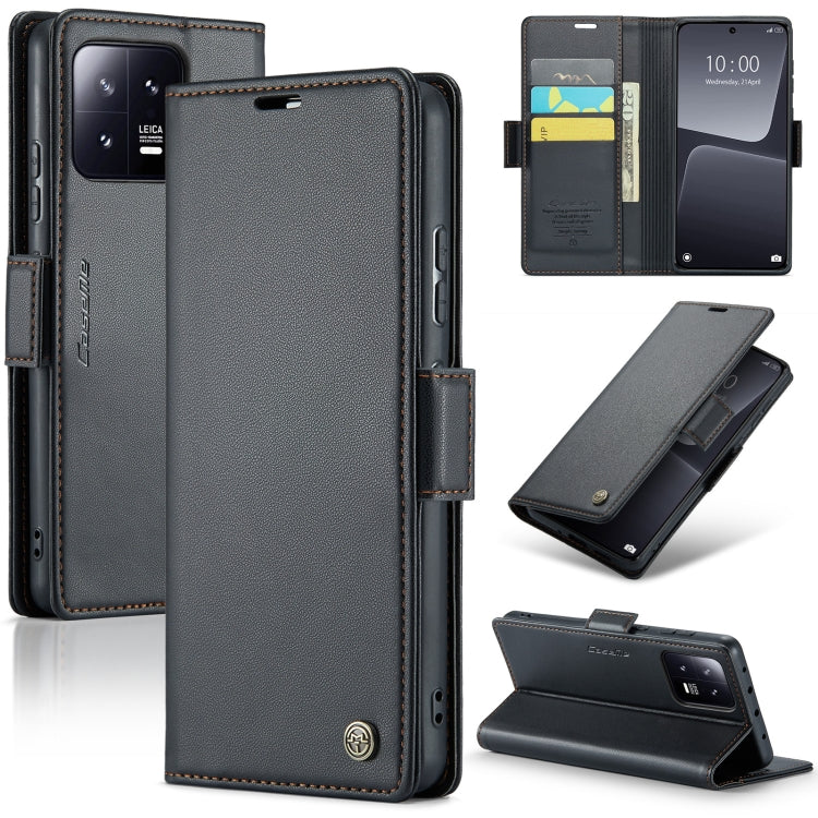 CaseMe 023 ซองใส่โทรศัพท์หนังกันขโมยหัวเข็มขัดลายลิ้นจี่ลายผีเสื้อ, For Xiaomi Poco X5 Pro 5G, For Xiaomi Poco X5 5G, For Xiaomi Redmi 11A/12C, For Xiaomi 13 Lite, For Xiaomi 13 Pro, For Xiaomi 13, For Xiaomi 12T /12T Pro/Redmi K50 Ultra               ...