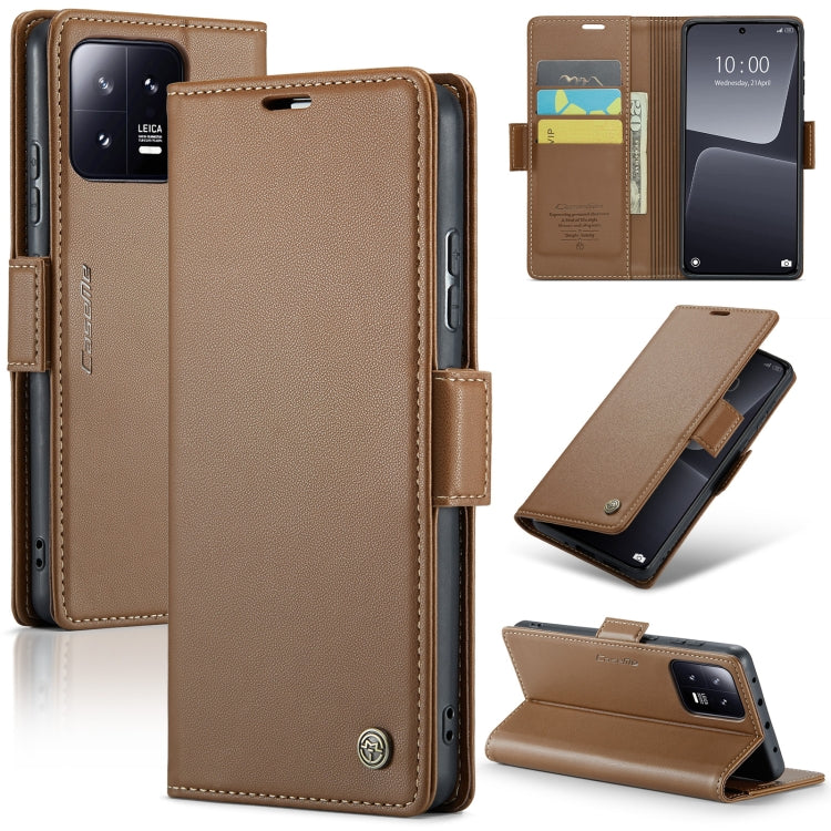 CaseMe 023 ซองใส่โทรศัพท์หนังกันขโมยหัวเข็มขัดลายลิ้นจี่ลายผีเสื้อ, For Xiaomi Poco X5 Pro 5G, For Xiaomi Poco X5 5G, For Xiaomi Redmi 11A/12C, For Xiaomi 13 Lite, For Xiaomi 13 Pro, For Xiaomi 13, For Xiaomi 12T /12T Pro/Redmi K50 Ultra               ...
