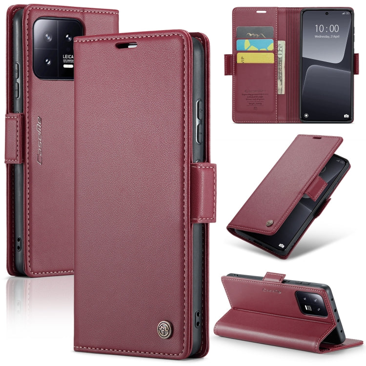 CaseMe 023 ซองใส่โทรศัพท์หนังกันขโมยหัวเข็มขัดลายลิ้นจี่ลายผีเสื้อ, For Xiaomi Poco X5 Pro 5G, For Xiaomi Poco X5 5G, For Xiaomi Redmi 11A/12C, For Xiaomi 13 Lite, For Xiaomi 13 Pro, For Xiaomi 13, For Xiaomi 12T /12T Pro/Redmi K50 Ultra               ...