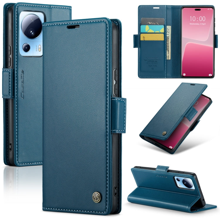 CaseMe 023 ซองใส่โทรศัพท์หนังกันขโมยหัวเข็มขัดลายลิ้นจี่ลายผีเสื้อ, For Xiaomi Poco X5 Pro 5G, For Xiaomi Poco X5 5G, For Xiaomi Redmi 11A/12C, For Xiaomi 13 Lite, For Xiaomi 13 Pro, For Xiaomi 13, For Xiaomi 12T /12T Pro/Redmi K50 Ultra               ...