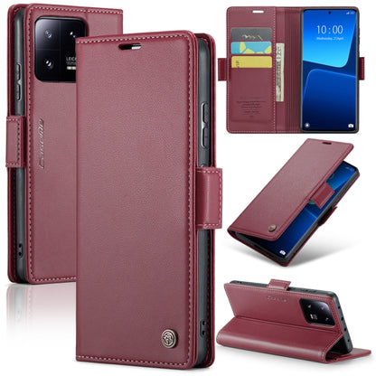 CaseMe 023 ซองใส่โทรศัพท์หนังกันขโมยหัวเข็มขัดลายลิ้นจี่ลายผีเสื้อ, For Xiaomi Poco X5 Pro 5G, For Xiaomi Poco X5 5G, For Xiaomi Redmi 11A/12C, For Xiaomi 13 Lite, For Xiaomi 13 Pro, For Xiaomi 13, For Xiaomi 12T /12T Pro/Redmi K50 Ultra               ...