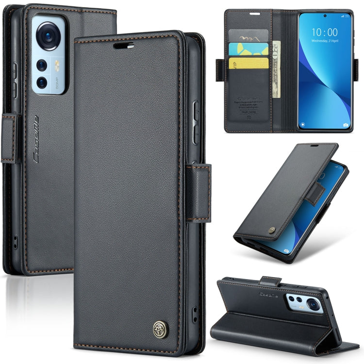 CaseMe 023 ซองใส่โทรศัพท์หนังกันขโมยหัวเข็มขัดลายลิ้นจี่ลายผีเสื้อ, For Xiaomi Poco X5 Pro 5G, For Xiaomi Poco X5 5G, For Xiaomi Redmi 11A/12C, For Xiaomi 13 Lite, For Xiaomi 13 Pro, For Xiaomi 13, For Xiaomi 12T /12T Pro/Redmi K50 Ultra               ...