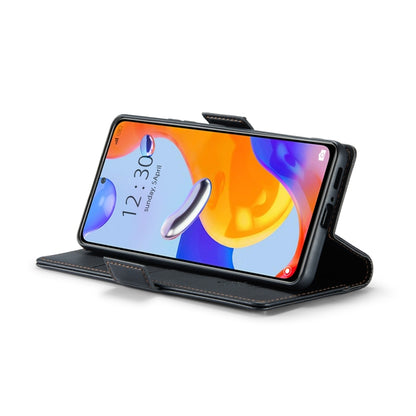 CaseMe 023 ซองใส่โทรศัพท์หนังกันขโมยหัวเข็มขัดลายลิ้นจี่ลายผีเสื้อ, For Xiaomi Redmi Note 11 Pro 5G Global, For Xiaomi Redmi Note 11 4G Global, For Xiaomi 11T / 11T Pro, For Xiaomi Mi 11 Lite, For Xiaomi Mi 10T 5G／10T Pro 5G                            ...