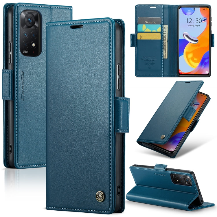 CaseMe 023 ซองใส่โทรศัพท์หนังกันขโมยหัวเข็มขัดลายลิ้นจี่ลายผีเสื้อ, For Xiaomi Redmi Note 11 Pro 5G Global, For Xiaomi Redmi Note 11 4G Global, For Xiaomi 11T / 11T Pro, For Xiaomi Mi 11 Lite, For Xiaomi Mi 10T 5G／10T Pro 5G                            ...