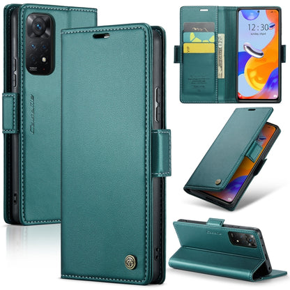 CaseMe 023 ซองใส่โทรศัพท์หนังกันขโมยหัวเข็มขัดลายลิ้นจี่ลายผีเสื้อ, For Xiaomi Redmi Note 11 Pro 5G Global, For Xiaomi Redmi Note 11 4G Global, For Xiaomi 11T / 11T Pro, For Xiaomi Mi 11 Lite, For Xiaomi Mi 10T 5G／10T Pro 5G                            ...