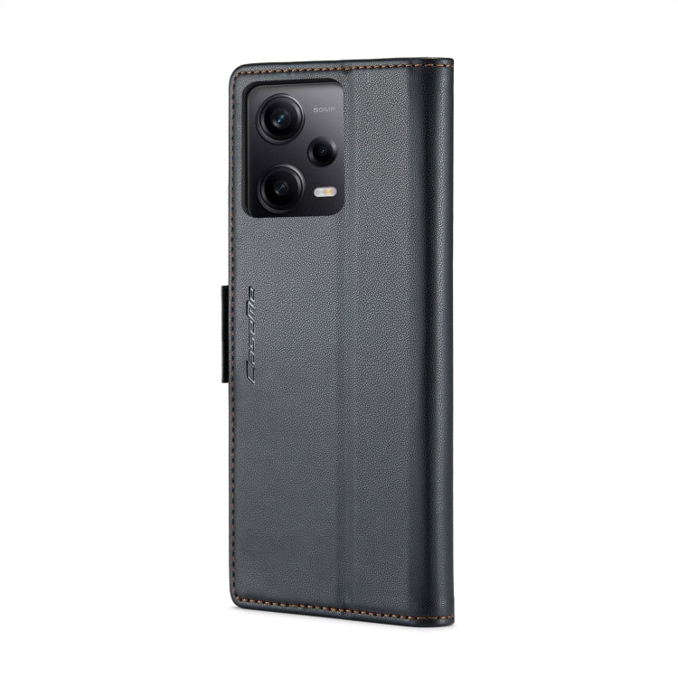 CaseMe 023 ซองใส่โทรศัพท์หนังกันขโมยหัวเข็มขัดลายลิ้นจี่ลายผีเสื้อ, For Xiaomi Poco X5 Pro 5G, For Xiaomi Poco X5 5G, For Xiaomi Redmi 11A/12C, For Xiaomi 13 Lite, For Xiaomi 13 Pro, For Xiaomi 13, For Xiaomi 12T /12T Pro/Redmi K50 Ultra               ...