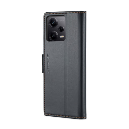 CaseMe 023 ซองใส่โทรศัพท์หนังกันขโมยหัวเข็มขัดลายลิ้นจี่ลายผีเสื้อ, For Xiaomi Poco X5 Pro 5G, For Xiaomi Poco X5 5G, For Xiaomi Redmi 11A/12C, For Xiaomi 13 Lite, For Xiaomi 13 Pro, For Xiaomi 13, For Xiaomi 12T /12T Pro/Redmi K50 Ultra               ...