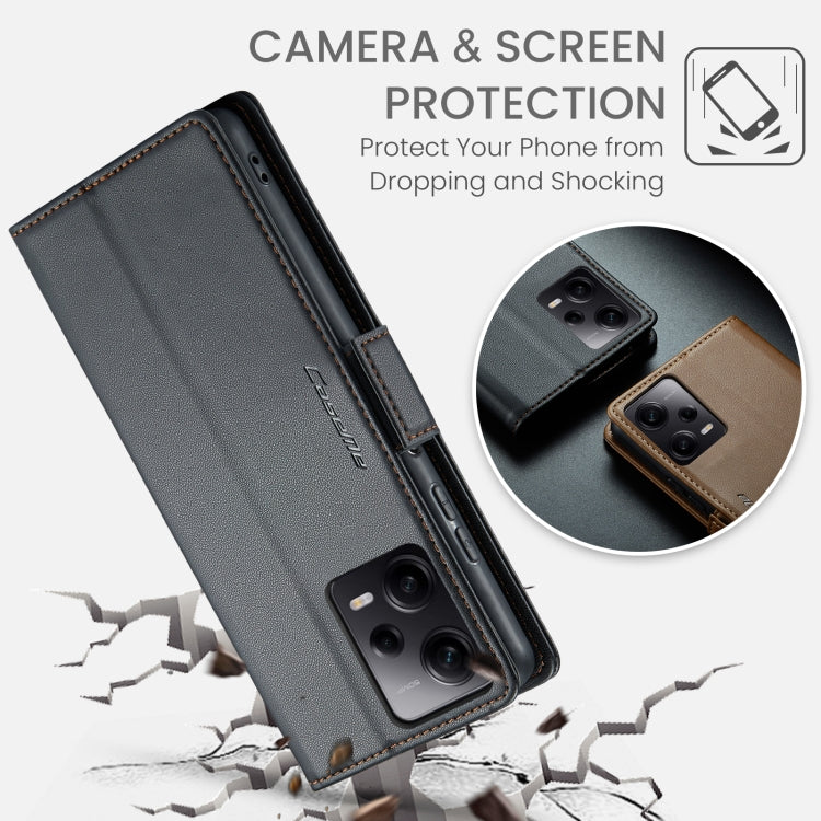 CaseMe 023 ซองใส่โทรศัพท์หนังกันขโมยหัวเข็มขัดลายลิ้นจี่ลายผีเสื้อ, For Xiaomi Poco X5 Pro 5G, For Xiaomi Poco X5 5G, For Xiaomi Redmi 11A/12C, For Xiaomi 13 Lite, For Xiaomi 13 Pro, For Xiaomi 13, For Xiaomi 12T /12T Pro/Redmi K50 Ultra               ...
