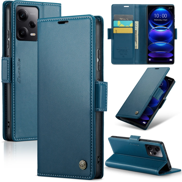 CaseMe 023 ซองใส่โทรศัพท์หนังกันขโมยหัวเข็มขัดลายลิ้นจี่ลายผีเสื้อ, For Xiaomi Poco X5 Pro 5G, For Xiaomi Poco X5 5G, For Xiaomi Redmi 11A/12C, For Xiaomi 13 Lite, For Xiaomi 13 Pro, For Xiaomi 13, For Xiaomi 12T /12T Pro/Redmi K50 Ultra               ...
