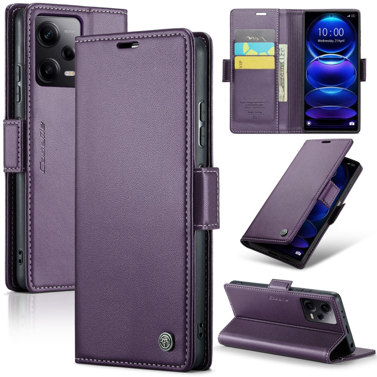 CaseMe 023 ซองใส่โทรศัพท์หนังกันขโมยหัวเข็มขัดลายลิ้นจี่ลายผีเสื้อ, For Xiaomi Poco X5 Pro 5G, For Xiaomi Poco X5 5G, For Xiaomi Redmi 11A/12C, For Xiaomi 13 Lite, For Xiaomi 13 Pro, For Xiaomi 13, For Xiaomi 12T /12T Pro/Redmi K50 Ultra               ...