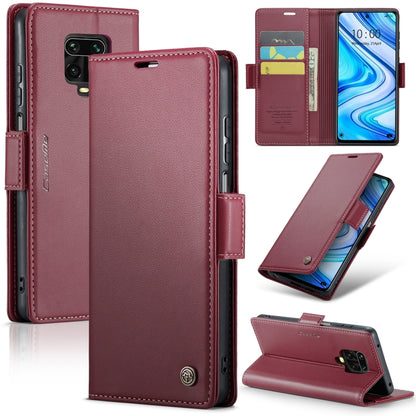 CaseMe 023 ซองใส่โทรศัพท์หนังกันขโมยหัวเข็มขัดลายลิ้นจี่ลายผีเสื้อ, For Xiaomi Redmi Note 11 Pro 5G Global, For Xiaomi Redmi Note 11 4G Global, For Xiaomi 11T / 11T Pro, For Xiaomi Mi 11 Lite, For Xiaomi Mi 10T 5G／10T Pro 5G                            ...