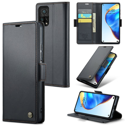 CaseMe 023 ซองใส่โทรศัพท์หนังกันขโมยหัวเข็มขัดลายลิ้นจี่ลายผีเสื้อ, For Xiaomi Redmi Note 11 Pro 5G Global, For Xiaomi Redmi Note 11 4G Global, For Xiaomi 11T / 11T Pro, For Xiaomi Mi 11 Lite, For Xiaomi Mi 10T 5G／10T Pro 5G                            ...