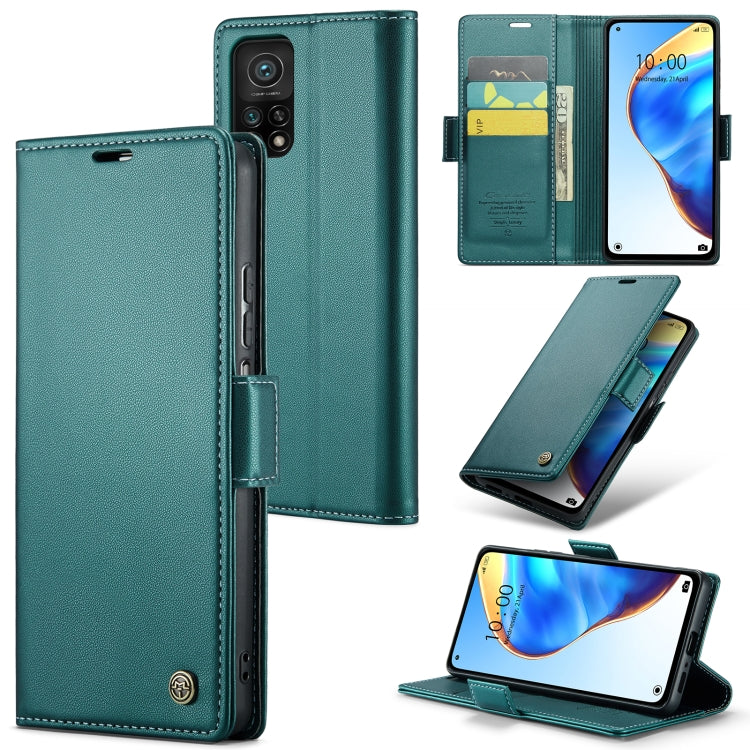 CaseMe 023 ซองใส่โทรศัพท์หนังกันขโมยหัวเข็มขัดลายลิ้นจี่ลายผีเสื้อ, For Xiaomi Redmi Note 11 Pro 5G Global, For Xiaomi Redmi Note 11 4G Global, For Xiaomi 11T / 11T Pro, For Xiaomi Mi 11 Lite, For Xiaomi Mi 10T 5G／10T Pro 5G                            ...