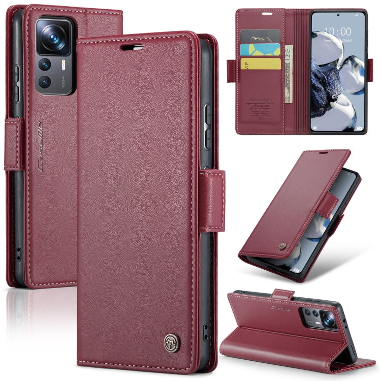 CaseMe 023 ซองใส่โทรศัพท์หนังกันขโมยหัวเข็มขัดลายลิ้นจี่ลายผีเสื้อ, For Xiaomi Poco X5 Pro 5G, For Xiaomi Poco X5 5G, For Xiaomi Redmi 11A/12C, For Xiaomi 13 Lite, For Xiaomi 13 Pro, For Xiaomi 13, For Xiaomi 12T /12T Pro/Redmi K50 Ultra               ...