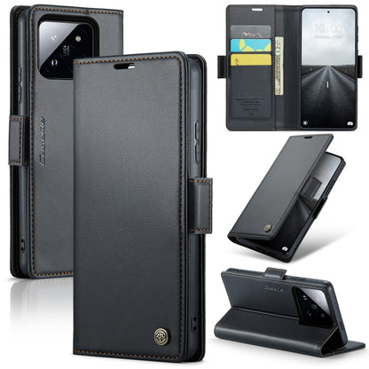 CaseMe 023 ซองใส่โทรศัพท์หนังกันขโมยหัวเข็มขัดลายลิ้นจี่ลายผีเสื้อ, For Xiaomi Redmi Note 13 Pro 4G, For Xiaomi Redmi Note 13 4G, For Xiaomi Redmi 13C 4G / 13C 5G, For Xiaomi Poco C65 4G, For Xiaomi Poco X6 Pro 5G/Redmi K70E 5G, For Xiaomi Poco X6 5G  ...