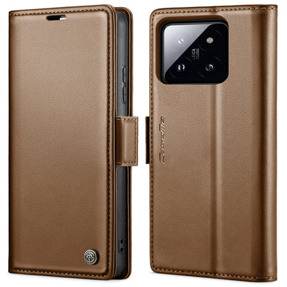CaseMe 023 ซองใส่โทรศัพท์หนังกันขโมยหัวเข็มขัดลายลิ้นจี่ลายผีเสื้อ, For Xiaomi Redmi Note 13 Pro 4G, For Xiaomi Redmi Note 13 4G, For Xiaomi Redmi 13C 4G / 13C 5G, For Xiaomi Poco C65 4G, For Xiaomi Poco X6 Pro 5G/Redmi K70E 5G, For Xiaomi Poco X6 5G  ...