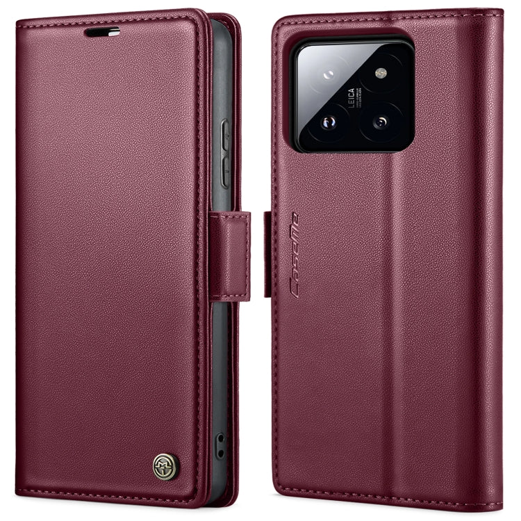 CaseMe 023 ซองใส่โทรศัพท์หนังกันขโมยหัวเข็มขัดลายลิ้นจี่ลายผีเสื้อ, For Xiaomi Redmi Note 13 Pro 4G, For Xiaomi Redmi Note 13 4G, For Xiaomi Redmi 13C 4G / 13C 5G, For Xiaomi Poco C65 4G, For Xiaomi Poco X6 Pro 5G/Redmi K70E 5G, For Xiaomi Poco X6 5G  ...