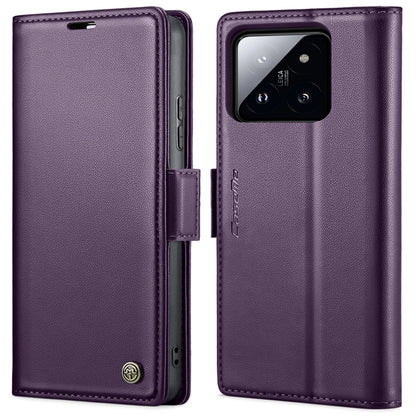 CaseMe 023 ซองใส่โทรศัพท์หนังกันขโมยหัวเข็มขัดลายลิ้นจี่ลายผีเสื้อ, For Xiaomi Redmi Note 13 Pro 4G, For Xiaomi Redmi Note 13 4G, For Xiaomi Redmi 13C 4G / 13C 5G, For Xiaomi Poco C65 4G, For Xiaomi Poco X6 Pro 5G/Redmi K70E 5G, For Xiaomi Poco X6 5G  ...