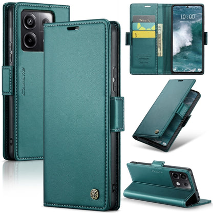CaseMe 023 ซองใส่โทรศัพท์หนังกันขโมยหัวเข็มขัดลายลิ้นจี่ลายผีเสื้อ, For Xiaomi Redmi Note 13 Pro 4G, For Xiaomi Redmi Note 13 4G, For Xiaomi Redmi 13C 4G / 13C 5G, For Xiaomi Poco C65 4G, For Xiaomi Poco X6 Pro 5G/Redmi K70E 5G, For Xiaomi Poco X6 5G  ...