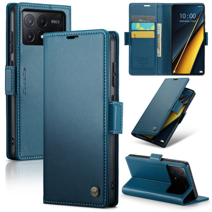 CaseMe 023 ซองใส่โทรศัพท์หนังกันขโมยหัวเข็มขัดลายลิ้นจี่ลายผีเสื้อ, For Xiaomi Redmi Note 13 Pro 4G, For Xiaomi Redmi Note 13 4G, For Xiaomi Redmi 13C 4G / 13C 5G, For Xiaomi Poco C65 4G, For Xiaomi Poco X6 Pro 5G/Redmi K70E 5G, For Xiaomi Poco X6 5G  ...