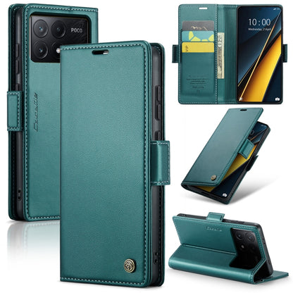 CaseMe 023 ซองใส่โทรศัพท์หนังกันขโมยหัวเข็มขัดลายลิ้นจี่ลายผีเสื้อ, For Xiaomi Redmi Note 13 Pro 4G, For Xiaomi Redmi Note 13 4G, For Xiaomi Redmi 13C 4G / 13C 5G, For Xiaomi Poco C65 4G, For Xiaomi Poco X6 Pro 5G/Redmi K70E 5G, For Xiaomi Poco X6 5G  ...