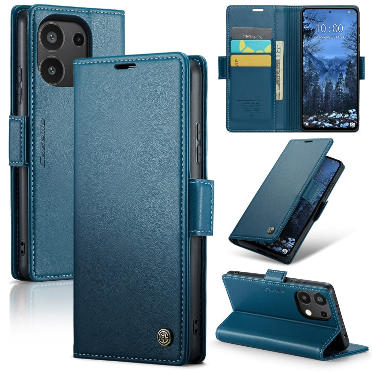 CaseMe 023 ซองใส่โทรศัพท์หนังกันขโมยหัวเข็มขัดลายลิ้นจี่ลายผีเสื้อ, For Xiaomi Redmi Note 13 Pro 4G, For Xiaomi Redmi Note 13 4G, For Xiaomi Redmi 13C 4G / 13C 5G, For Xiaomi Poco C65 4G, For Xiaomi Poco X6 Pro 5G/Redmi K70E 5G, For Xiaomi Poco X6 5G  ...