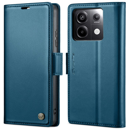 CaseMe 023 ซองใส่โทรศัพท์หนังกันขโมยหัวเข็มขัดลายลิ้นจี่ลายผีเสื้อ, For Xiaomi Redmi Note 13 Pro 4G, For Xiaomi Redmi Note 13 4G, For Xiaomi Redmi 13C 4G / 13C 5G, For Xiaomi Poco C65 4G, For Xiaomi Poco X6 Pro 5G/Redmi K70E 5G, For Xiaomi Poco X6 5G  ...