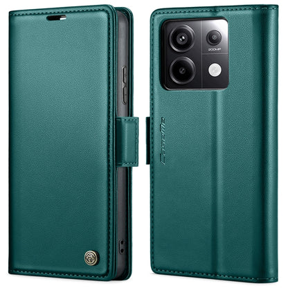 CaseMe 023 ซองใส่โทรศัพท์หนังกันขโมยหัวเข็มขัดลายลิ้นจี่ลายผีเสื้อ, For Xiaomi Redmi Note 13 Pro 4G, For Xiaomi Redmi Note 13 4G, For Xiaomi Redmi 13C 4G / 13C 5G, For Xiaomi Poco C65 4G, For Xiaomi Poco X6 Pro 5G/Redmi K70E 5G, For Xiaomi Poco X6 5G  ...