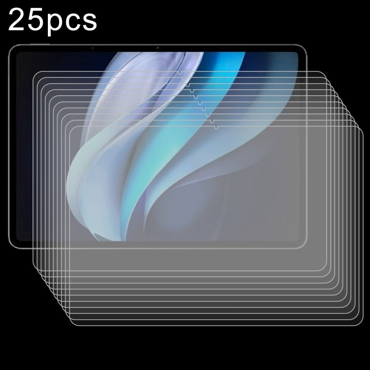 ฟิล์มกระจกนิรภัยป้องกันการระเบิด 25 ชิ้น 9H 0.3 มม, For vivo Pad5e / iQOO Pad5e, For vivo Pad SE 12.3 inch, For vivo Pad 3, For vivo iQOO Pad2 Pro 13 inch, For vivo iQOO Pad2 12.1 / OnePlus Pad Pro, For vivo iQOO Pad