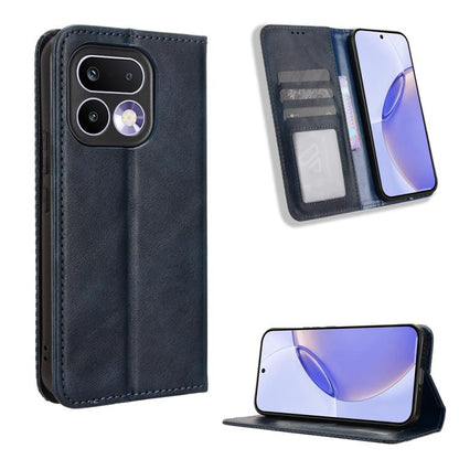 ซองใส่โทรศัพท์หนังพื้นผิวย้อนยุคหัวเข็มขัดแม่เหล็ก, For Realme C100 4G, For Realme C83 5G / P4 Lite 5G, For Realme P4 Power 5G, For Realme Note 80 4G, For Realme 16 5G, For Realme 16 Pro+ 5G, For Realme 16 Pro 5G, For Realme P4x 5G                     ...