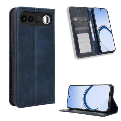 ซองใส่โทรศัพท์หนังพื้นผิวย้อนยุคหัวเข็มขัดแม่เหล็ก, For Realme C100 4G, For Realme C83 5G / P4 Lite 5G, For Realme P4 Power 5G, For Realme Note 80 4G, For Realme 16 5G, For Realme 16 Pro+ 5G, For Realme 16 Pro 5G, For Realme P4x 5G                     ...