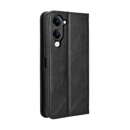 ซองใส่โทรศัพท์หนังพื้นผิวย้อนยุคหัวเข็มขัดแม่เหล็ก, For vivo Y04 4G / Y29s 5G, For vivo V50 5G, For vivo Y19s 4G, For vivo X200 5G, For vivo X200 Pro mini 5G, For vivo X200 Pro 5G, For vivo V40 Lite 4G / 5G IDN, For vivo V40e 5G / iQOO Z9S 5G          ...
