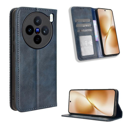 ซองใส่โทรศัพท์หนังพื้นผิวย้อนยุคหัวเข็มขัดแม่เหล็ก, For vivo X300, For vivo V60 Lite 4G / 5G, For vivo Y31 5G 2025, For vivo Y400 4G / 5G / iQOO Z10 Lite 4G, For vivo V60 5G, For vivo X200 FE / S30 Pro mini, For vivo X200s 5G                           ...