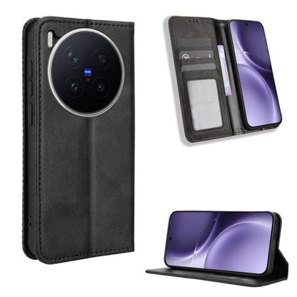 ซองใส่โทรศัพท์หนังพื้นผิวย้อนยุคหัวเข็มขัดแม่เหล็ก, For vivo S50 Pro mini / X300 FE 5G Russia, For vivo Y600 Pro 5G, For vivo T5 Pro 5G / iQOO Z11 5G, For vivo Y21 5G / Y05 4G, For vivo V70 FE 5G, For vivo V70 5G / V70 Elite 5G                         ...