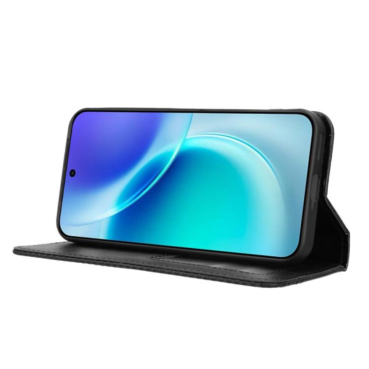 ซองใส่โทรศัพท์หนังพื้นผิวย้อนยุคหัวเข็มขัดแม่เหล็ก, For vivo X300, For vivo V60 Lite 4G / 5G, For vivo Y31 5G 2025, For vivo Y400 4G / 5G / iQOO Z10 Lite 4G, For vivo V60 5G, For vivo X200 FE / S30 Pro mini, For vivo X200s 5G                           ...