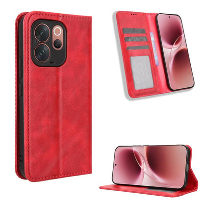 ซองใส่โทรศัพท์หนังพื้นผิวย้อนยุคหัวเข็มขัดแม่เหล็ก, For vivo S50 Pro mini / X300 FE 5G Russia, For vivo Y600 Pro 5G, For vivo T5 Pro 5G / iQOO Z11 5G, For vivo Y21 5G / Y05 4G, For vivo V70 FE 5G, For vivo V70 5G / V70 Elite 5G                         ...