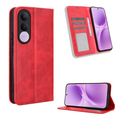 ซองใส่โทรศัพท์หนังพื้นผิวย้อนยุคหัวเข็มขัดแม่เหล็ก, For vivo S50 Pro mini / X300 FE 5G Russia, For vivo Y600 Pro 5G, For vivo T5 Pro 5G / iQOO Z11 5G, For vivo Y21 5G / Y05 4G, For vivo V70 FE 5G, For vivo V70 5G / V70 Elite 5G                         ...