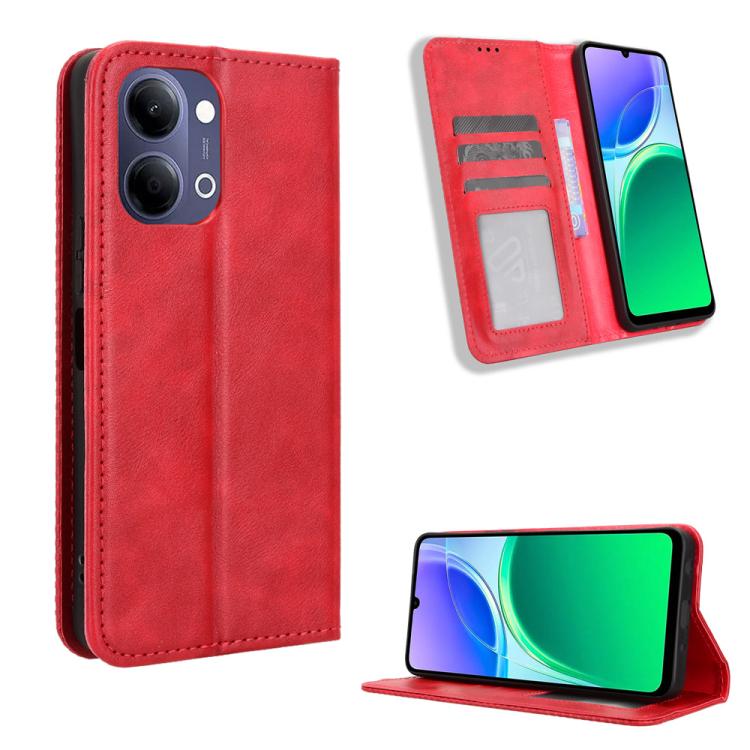 ซองใส่โทรศัพท์หนังพื้นผิวย้อนยุคหัวเข็มขัดแม่เหล็ก, For vivo S50 Pro mini / X300 FE 5G Russia, For vivo Y600 Pro 5G, For vivo T5 Pro 5G / iQOO Z11 5G, For vivo Y21 5G / Y05 4G, For vivo V70 FE 5G, For vivo V70 5G / V70 Elite 5G                         ...