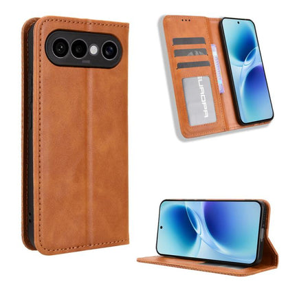 ซองใส่โทรศัพท์หนังพื้นผิวย้อนยุคหัวเข็มขัดแม่เหล็ก, For vivo S50 Pro mini / X300 FE 5G Russia, For vivo Y600 Pro 5G, For vivo T5 Pro 5G / iQOO Z11 5G, For vivo Y21 5G / Y05 4G, For vivo V70 FE 5G, For vivo V70 5G / V70 Elite 5G                         ...