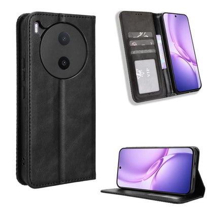 ซองใส่โทรศัพท์หนังพื้นผิวย้อนยุคหัวเข็มขัดแม่เหล็ก, For vivo S50 Pro mini / X300 FE 5G Russia, For vivo Y600 Pro 5G, For vivo T5 Pro 5G / iQOO Z11 5G, For vivo Y21 5G / Y05 4G, For vivo V70 FE 5G, For vivo V70 5G / V70 Elite 5G                         ...