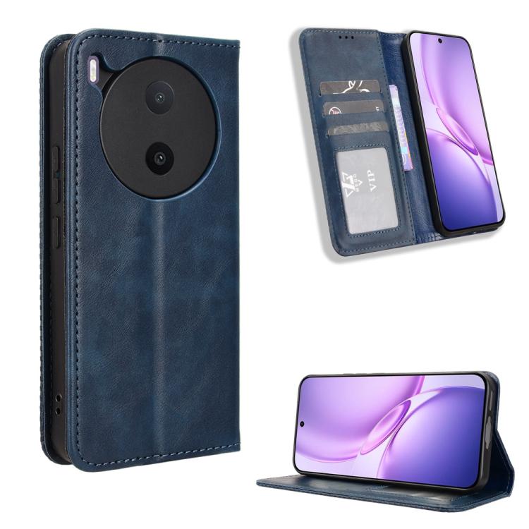 ซองใส่โทรศัพท์หนังพื้นผิวย้อนยุคหัวเข็มขัดแม่เหล็ก, For vivo S50 Pro mini / X300 FE 5G Russia, For vivo Y600 Pro 5G, For vivo T5 Pro 5G / iQOO Z11 5G, For vivo Y21 5G / Y05 4G, For vivo V70 FE 5G, For vivo V70 5G / V70 Elite 5G                         ...