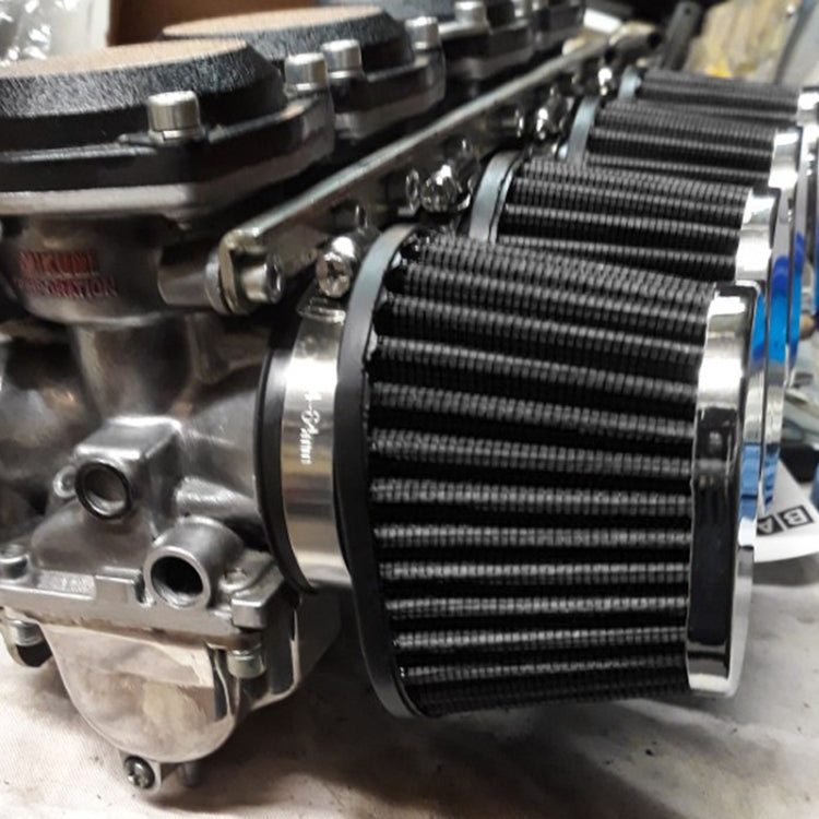 XH-UN073 หัวเห็ดสไตล์รถดัดแปลงกรองอากาศกรองไอเสียรถจักรยานยนต์, 51mm, 55mm, 60mm
